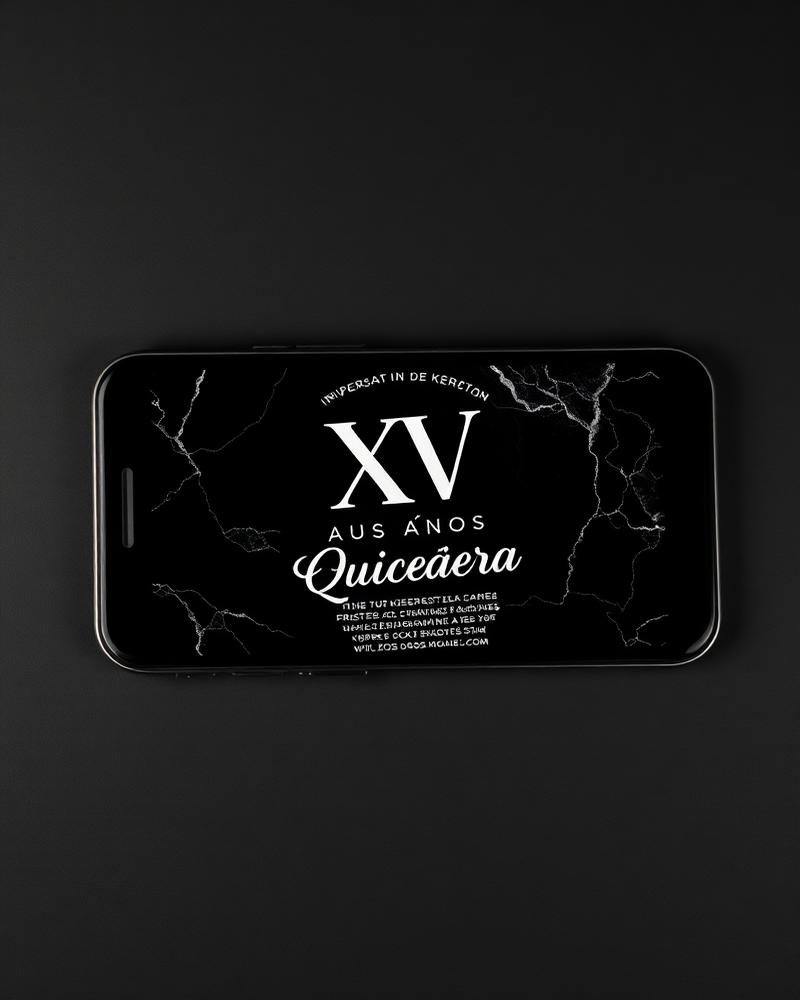 Modelo de invitación digital Mármol
